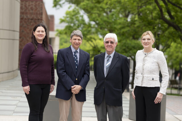 Johns Hopkins investigators from left to right: Kellie Smith, Drew Pardoll, Alexander Szalay, Janis Taube.